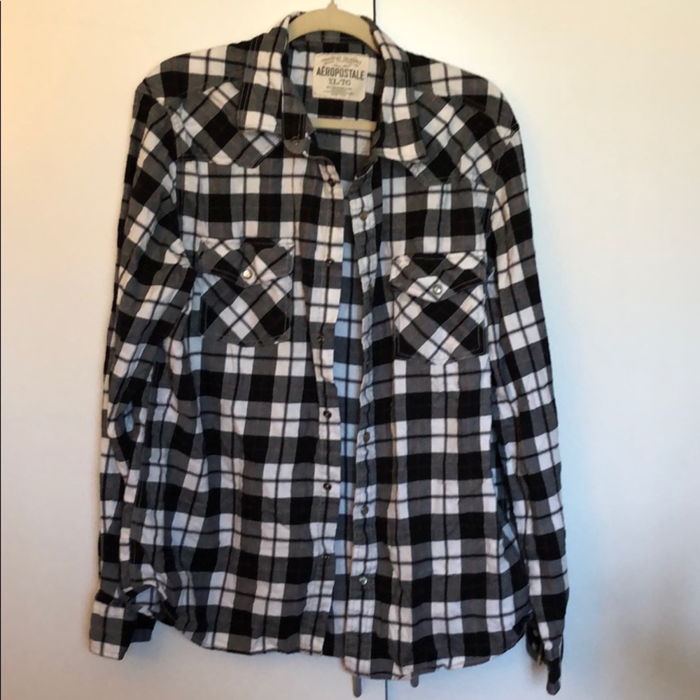 Aeropostale plaid button up